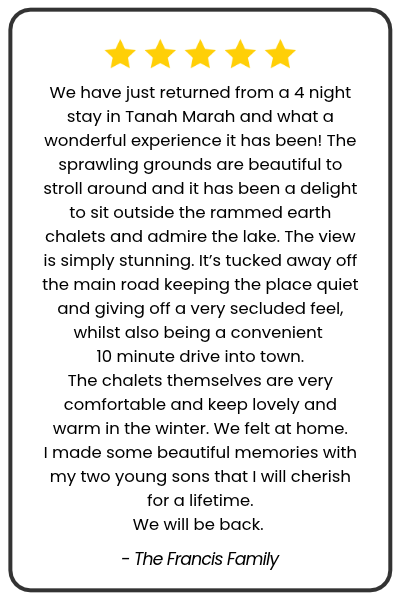 Tanah Marah is enjoyed by the owners as much as the guests
